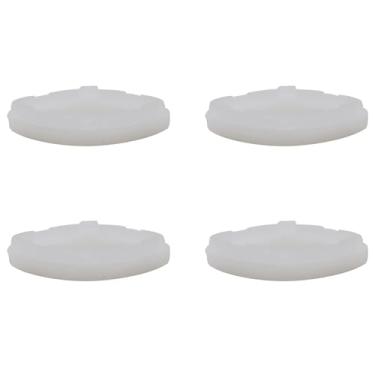 Imagem de ZCZQC 4 peças de plástico ABS capa de assento de vaso sanitário almofada absorvente de choque almofada amortecedora de ruído almofada de borracha antiderrapante tapete de assento de vaso sanitário