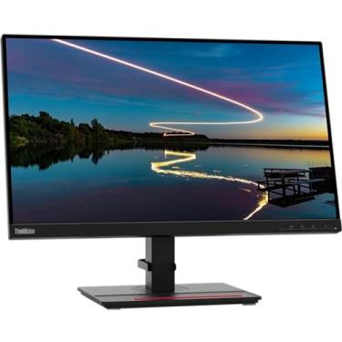 Imagem de Monitor LCD Lenovo ThinkVision T24m-20 de 24 Polegadas, Webcam, Full HD, 16:9, Preto Raven