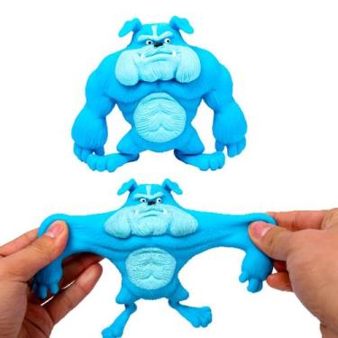 Imagem de Cachorro Azul Anti-estresse Siliconado  Brinquedo Esticável para Crian