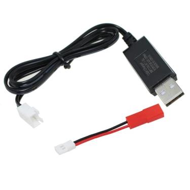 Imagem de MTQY Cabo de carregamento USB de equilíbrio de bateria de lítio de 3,7 V XH2.54 macho para JST fêmea para quadricóptero X5C 818a X1 HS170 X400 F181 F180