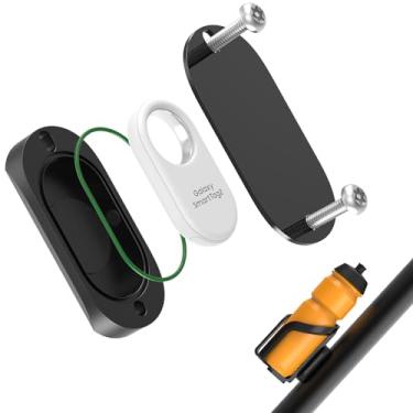 Imagem de SUPMEGA Suporte de bicicleta para SmartTag2, escondido sob a gaiola de garrafa, à prova d'água, antifurto, protetor de bicicleta com parafusos de segurança para Samsung Galaxy Smart Tag2 GPS Tracker