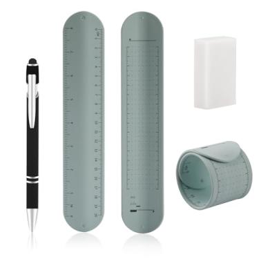 Imagem de 1PCS Reusable Waterproof Silicone Memo Wristband,Erasable Writing Bracelet with Pen Eraser,Wearable Notepad for To-Do Lists,Study Task Planning(Light Blue)