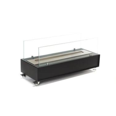 Imagem de Lareira Ecológica A Álcool Ou Etanol Aço Preta 75 Cm - Lareiras ecosul