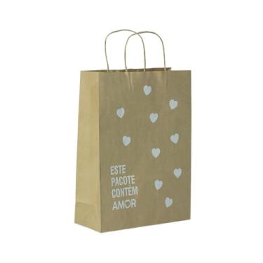 Imagem de Sacola de Papel Kraft 21,5cm - Cores - 10 Unidades