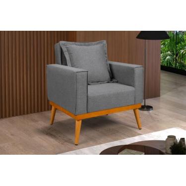 Imagem de Poltrona Cadeira Quarto Feminino Delicada Clínica Recepção Conforto Lu