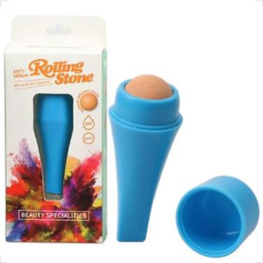 Imagem de Rolo Facial De Pedra Vulcânica Removedor Redutor E Adsorção De Oleosid