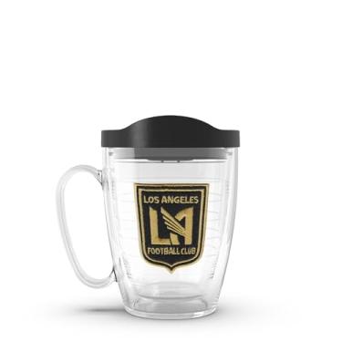 Imagem de Tervis MLS Los Angeles FC – Copo de viagem com logotipo primário feito nos EUA com isolamento térmico de parede dupla mantém as bebidas frias e quentes, caneca de 473 ml, clássica