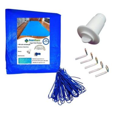 Imagem de Capa Piscina 10x4,5 Térmica+limpeza+proteção Uv+kit - Acquacapas