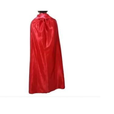 Imagem de Capa vermelha feiticeira diabinha Adulto Haloween Cosplay Fantasia