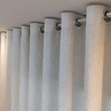 Imagem de Cortina Para Quarto Linho Com Forro Microfibra 6,00x3,00 Argola - Salv