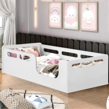 Imagem de Cama Montessori Planet Baby 100% MDF Juvenil Branco Potente Branco