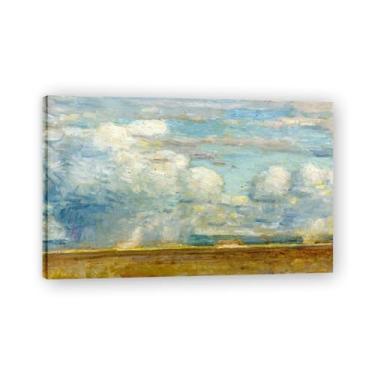 Imagem de Arte de parede Childe Hassam - "Desert Rain Clouds" - Impressões vintage - Arte de parede impressionista - Impressões de arte de paisagem vintage - Impressões em tela famosas. Moldura interna de 40 x