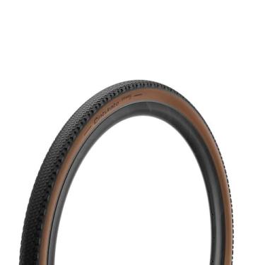 Imagem de Pirelli Cinturato Pneu de bicicleta Gravel H, superfícies de cascalho rígido, Clincher TLR pronto sem câmara, aderência e adaptação, proteção avançada contra perfuração/corte, (1) pneu, bronze clássico, 650b x 45