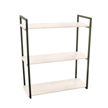 Imagem de METALTRU - Prateleira Tripla Metalon, Verde com Legno.