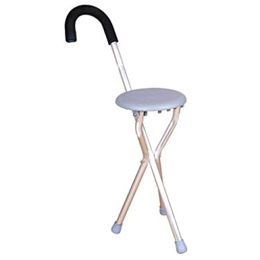 Imagem de LXPYMXDP Bengala de caminhada, bengala dobrável, bengala para idosos, bengala dobrável, bengala de caminhada de três pernas Alumialloyslip