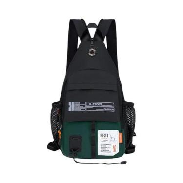 Imagem de Bolsa de Peito Masculina 2 em 1 - Oxford, Esportiva e para Lazer, Verd