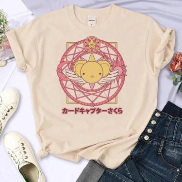 Imagem de Camisas Femininas Cardcaptor Sakura - Roupas de Anime, BR-G2, M699, 4,