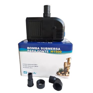 Imagem de Bomba Submersa Para fonte aquática, Cascatas, etc - Bomba Oxigenadora H1500 Vigo Ar