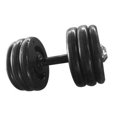 Imagem de Dumbell Injetado Pegada Emborrachada Academia Fitness 20kg