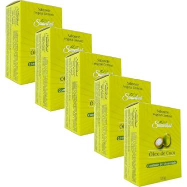 Imagem de Kit 5 Sabonete Vegetal Cremoso Óleo de Coco Suavitrat 100g
