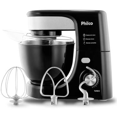 Imagem de Batedeira 700W Planetaria Philco 12 Velocidades 4.5L Preta 127V