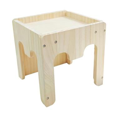 Imagem de predolo Espaço para descanso de hamster, abrigo em madeira, brinquedo interativo, Estilo E