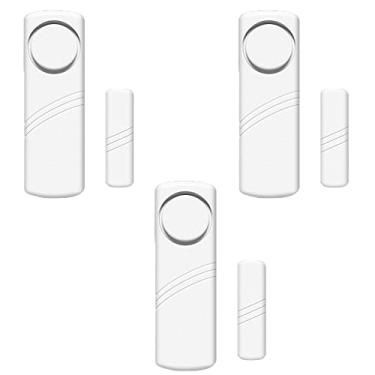 Imagem de LiXiongBao Alarme Para Portas E Janelas Residenciais, De Sistema Segurança, Sensor Abertura Segurança Infantil Em Piscinas, Pacote Com 3