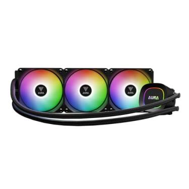 Imagem de Water Cooler Gamdias Aura GL360 Preto ARGB AMD AM5 Intel LGA 1851