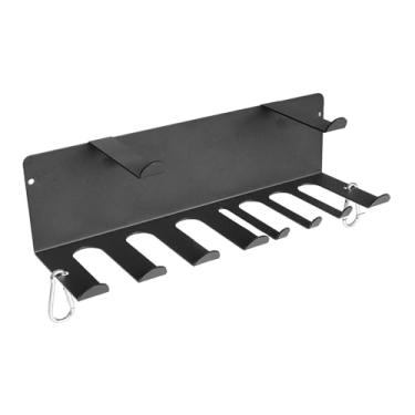 Imagem de simhoa Suporte para equipamentos de ginástica, suporte para barras, organizador de parede multiuso, para faixas de resistência, para cordas de pular