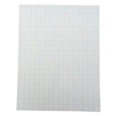 Imagem de School Smart Papel quadriculado dupla face com régua de 1,27 cm - 21,3 x 28 cm - Resma de 500 - Branco