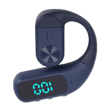 Imagem de EBTOOLS Fone de Ouvido Bluetooth, Fone de Ouvido Sem Fio Bt5.5, Microfone com Cancelamento de Ruído, com Gancho, 180 Mah, Eixo Giratório de 180 Graus, Display Digital, para Trabalho (Azul)