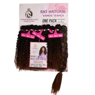Imagem de Cabelo Bio Fibra Natural Cacheado 60cm Entrelace Miss R - bbless, 1b30