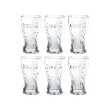 Imagem de Jogo Copo Coca-Cola Contour Vidro 300Ml 6 Unidades - Nadir