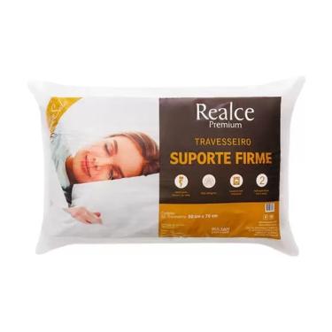 Imagem de Travesseiro Para Cama Lavável Realce Macio Suporte Firme 50x70cm - Sultan