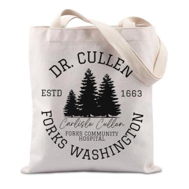 Imagem de TIIMG Forks Washington Vampire Movie Fans Gift Vampire Novel Reader Gift Movie Inspired Cullen Fans Tote Bag, Cullen1663