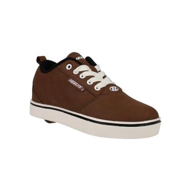 Imagem de HEELYS Tênis infantil unissex Pro 20 com salto com rodas, Marrom/creme, 22