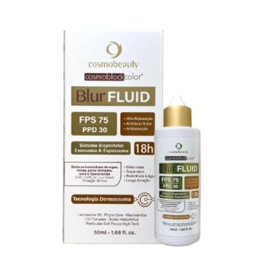 Imagem de Cosmobeauty Filtro Solar Cosmoblock Color Blur Fluid Fps 75 - Natural