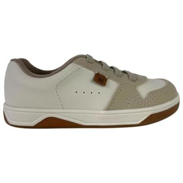 Imagem de Tênis Casual Menino Infantil Molekinho Confortável (Branco-Off, BR, Criança de 1 a 3 anos, Numérico, 24)