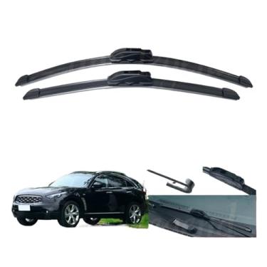 Imagem de Palheta de limpador de para-brisa compatível com Infiniti FX35 24" + 18" 2009 2010, limpador de para-brisa automático, limpador de para-brisa, limpador de janela, encaixe em braços em U
