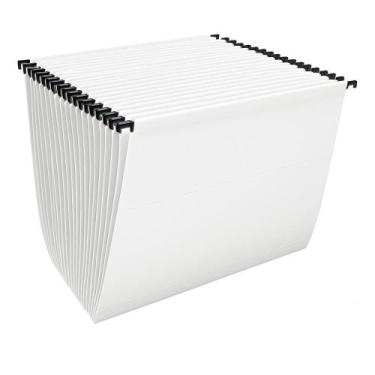 Imagem de 50 Pastas Suspensas Coloridas Office Visor Etiqueta Grampo plástico - 