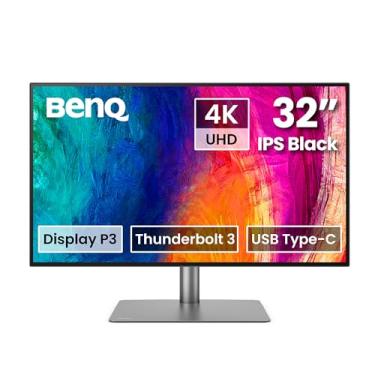 Imagem de BenQ PD3225U 32 polegadas 4K IPS Preto UHD Thunderbolt Monitor para MacBook, AQCOLOR, 98% P3, 100% sRGB e Rec.709, DeltaE ≤2, Calibração de fábrica, USB-C 85W, Hub USB, conectividade em cadeia, KVM