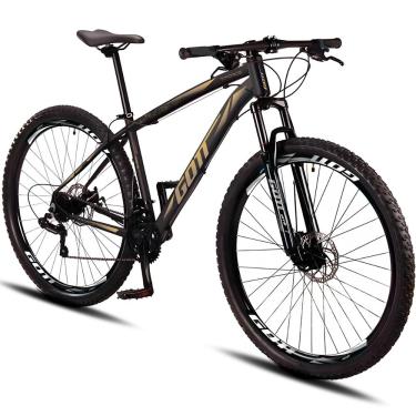 Imagem de Bicicleta Aro 29 Alumínio Gott 21v Freio a Disco T-Force - Preto/Dourado - 19