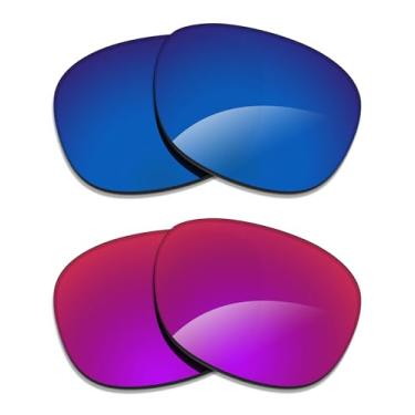Imagem de Alphax 2 pares de lentes polarizadas de substituição para óculos de sol Ray-Ban Meta Headliner RW4009 50 mm - água profunda + sol da meia-noite
