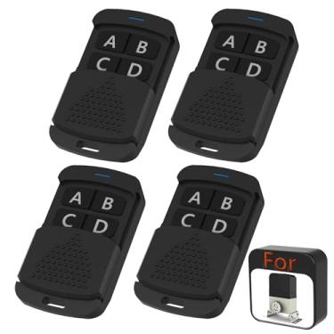 Imagem de Blütezeit Controle remoto de 4 teclas para abridor automático de portão deslizante 433,92 MHz, código de rolamento, compatível com abridor de portão Blütezeit de 317 kg, acessório de hardware do