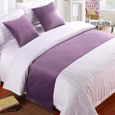Imagem de Cachecol de corredor de cama de veludo macio cachecol colcha de cama de luxo capa de cama protetor de cama para quarto hotel decorativo para pé da cama queen king size toalha de extremidade de cama