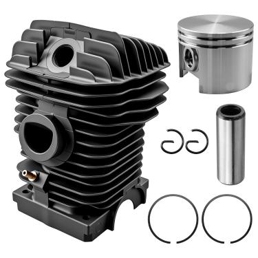 Imagem de QNHEAY Kit de pistão cilíndrico de 42,5 mm compatível com Stihl MS250 MS230 025 023 Motosserras substituir 11230201209 11230212500 11231201612