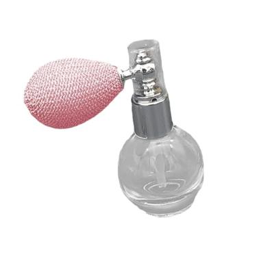 Imagem de predolo Atomizador de Perfume em Spray de Silicone E Vidro, Tampa de Alumínio para Extensões de Cabelo, Portátil, Recarregável, 12ml, Rosa