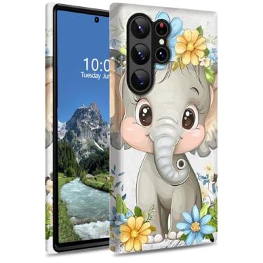 Imagem de DIGTIALL Capa para celular Samsung Galaxy S24 Ultra de 6,8 polegadas, capa protetora híbrida de policarbonato rígido e silicone, resistente, à prova de choque, para Samsung Galaxy S24 Ultra, flor