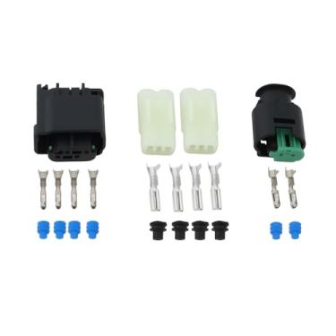 Imagem de ECSiNG 4 conjuntos de conectores elétricos de bloqueio central AFU3635, YPC117050, YPC116820 compatíveis com Land Rover Defender TD5 TDCi