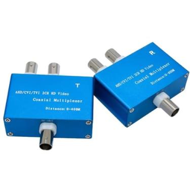 Imagem de Multiplexador coaxial de vídeo HD 2CH, compatível com AHD/CVI/TVI, protetor de cabo coaxial HD | Plug & Play para 2 câmeras via 1 cabo